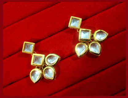 KC16, Daphne Pretty Kundan Carving Maang Tikka With Earrings Set, Best Gift For Women-1
