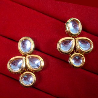 KC17E, Daphne Bollywood Style Kundan Earring For Women, Best Gift For New Year