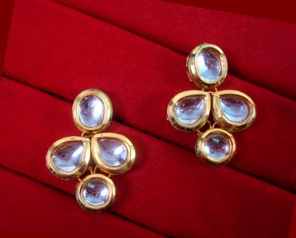 KC17E, Daphne Bollywood Style Kundan Earring For Women, Best Gift For New Year