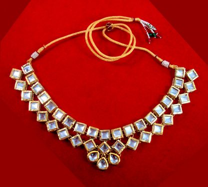 NC93 Bridal Kundan Necklace Set For Full view Wedding