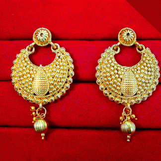 E78 Daphne Gold Plated Fancy Party Wear Earring For Women-1