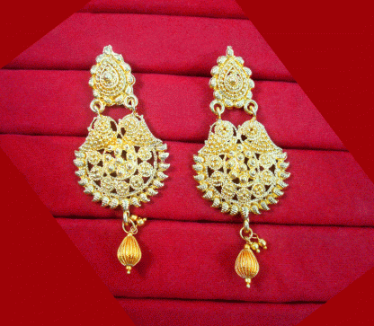 E79 Daphne Gold Plated Fancy Party Wear Earring For Women