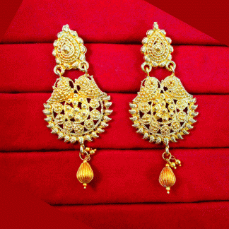 E79 Daphne Gold Plated Fancy Party Wear Earring For Women -1