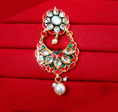 KE878 Daphne Ethnic Style Kundan Meena Kundan Earring For Women Valentine