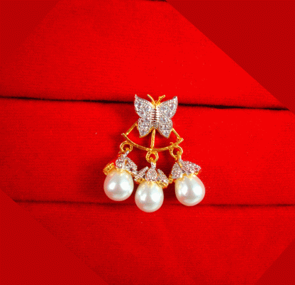 ZE79 Daphne Butterfly Pearls Zircon Studded single viewZE79 Daphne Butterfly Pearls Zircon Studded single view