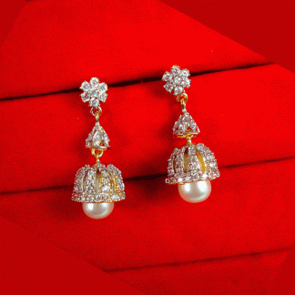 ZE80 Daphne Zircon Pearl Studded Earrings Set For Women-1