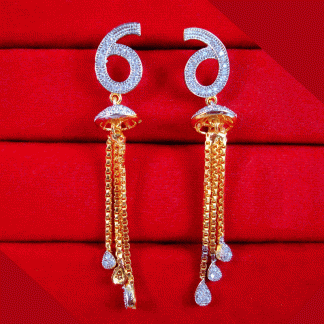 ZE82 Stylish Daphne Zircon Studded BrijBala Style Earring For Women Valentine Special-1