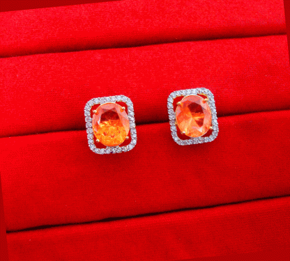ZR31 Daphne Beautiful Pleasantly Orange Fire Opal Shade With Earrings Gift for Wife