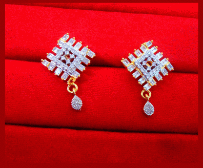 ZR35 Daphne Zircon Studded Square earring Set for Women Gift For Wife