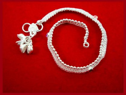 AN12 Daphne Silvery Traditional Classy Anklets Pairs for Women
