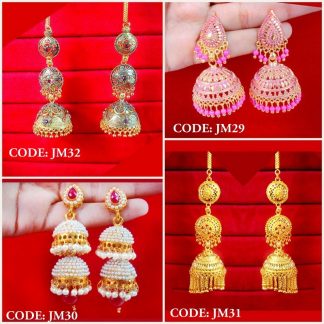 DAPHNE INDIAN BOLLYWOOD VARIATION EARRINGS JHUMKA PARTY WEDDING EVENTS FOR WOMEN