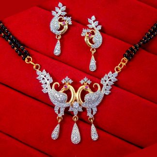 S98 DAPHNE DAZZLING ZIRCON PEACOCK MANGALSUTRA FOR WOMEN WEDDING SPECIAL