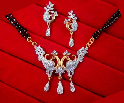 S98 DAPHNE DAZZLING ZIRCON PEACOCK MANGALSUTRA FOR WOMEN WEDDING SPECIAL