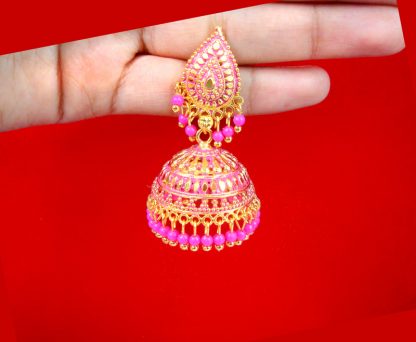 JM29 Daphne Indian Bollywood Variation Earrings Jhumka Party Wedding Events For Women Single View