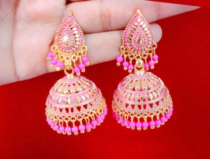 JM29 Daphne Indian Bollywood Variation Earrings Jhumka Party Wedding Events For Women fULL vIEWJM29 Daphne Indian Bollywood Variation Earrings Jhumka Party Wedding Events For Women fULL vIEW