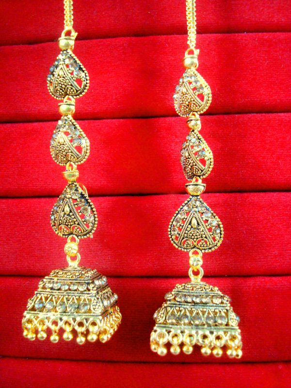 JM44 Daphne Indian Bollywood Variation Earrings Jhumka Party Wedding Events For Women
