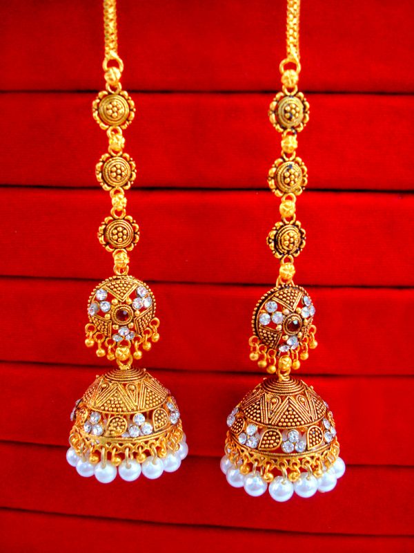 JM47 Daphne Indian Bollywood Variation Earrings Jhumka Party Wedding Events For Women