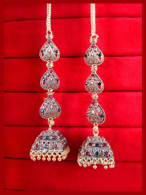 JM49 Daphne Indian Bollywood Variation Earrings Jhumka Party Wedding Events For Women