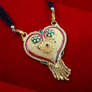 ME85 Daphne Forever Stylish Heart Shaped Mangalsutra For Women close up