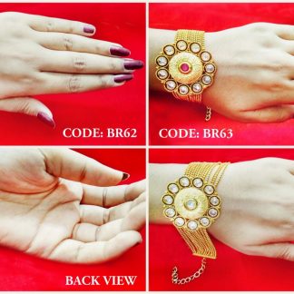 DAPHNE GOLD PLATED CLASSIC KUNDAN BRACELETS FOR WOMEN WEDDING SPECIAL