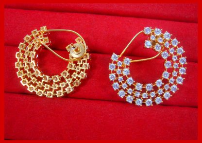 Daphne Bollywood Celib Zircon Earrings Best Surprise Birthday Gift for Girlfriend ZE90 back view