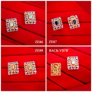 Daphne Premium Zircon Edge Gold Plated Earrings Gift For Mom ZE8678