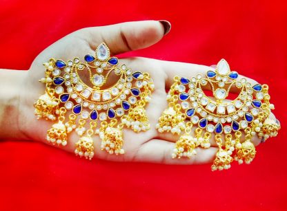 JM35 Daphne Gold plated Ethnic Traditional Handmade Pearls Jhumki For Women