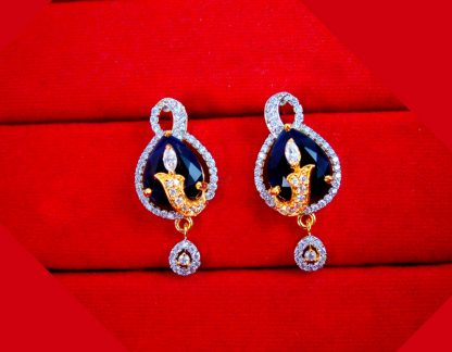 PN51 Daphne Premium Zircon Studded Gold Plated Earrings Gift For Mom