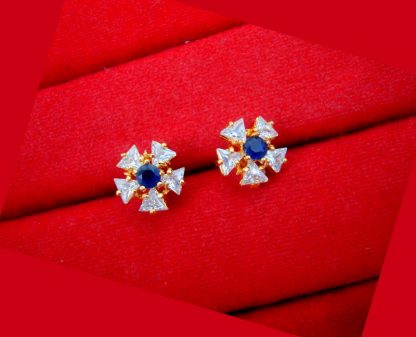 PN70 Flower Zircon Studded Earrings Gift For Mom