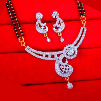 ZM13 Daphne Indian Fashion Zircon Ruby Mangalsutra Set Gift For Wife