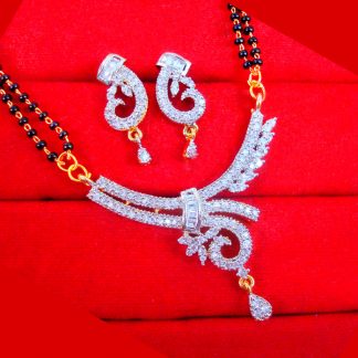 ZM14 Daphne Indian Fashion Zircon Ruby Mangalsutra Set Gift For Wife
