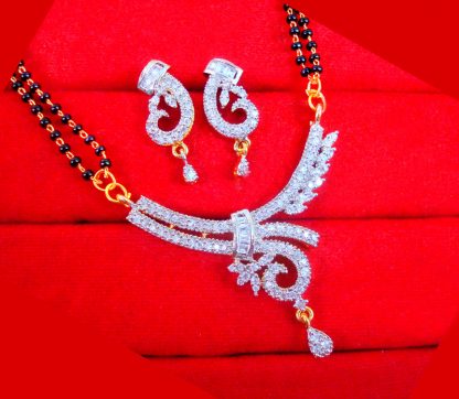 ZM14 Daphne Indian Fashion Zircon Ruby Mangalsutra Set Gift For Wife