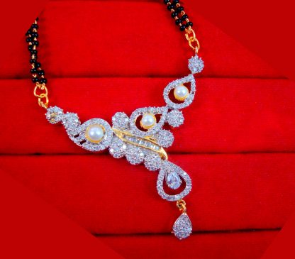ZM15 Daphne Indian Fashion Zircon Ruby Mangalsutra Set Gift For Wife-1