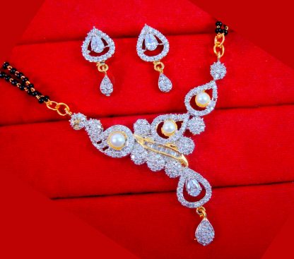 ZM15 Daphne Indian Fashion Zircon Ruby Mangalsutra Set Gift For Wife