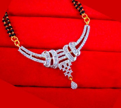 ZM16 Daphne Indian Fashion Zircon Ruby Mangalsutra Set Gift For Wife-1
