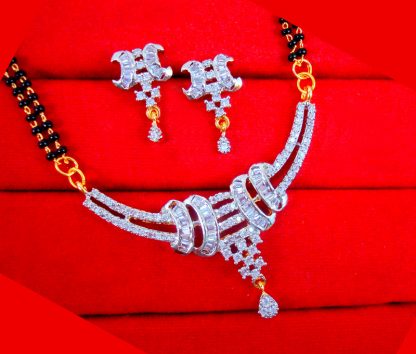 ZM16 Daphne Indian Fashion Zircon Ruby Mangalsutra Set Gift For Wife