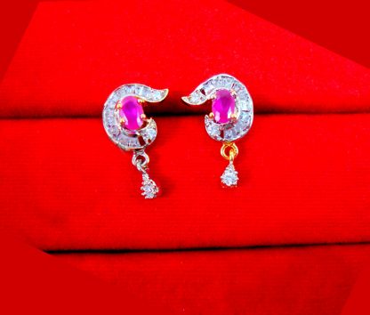 ZM19 Daphne Indian Fashion Zircon Ruby Earrings Set Gift For Wife