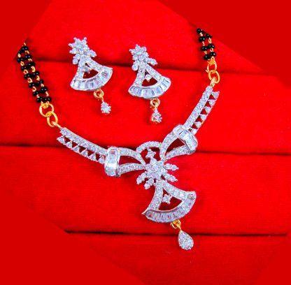 ZM21 Daphne Indian Bollywood Zircon Mangalsutra Set Gift For Wife