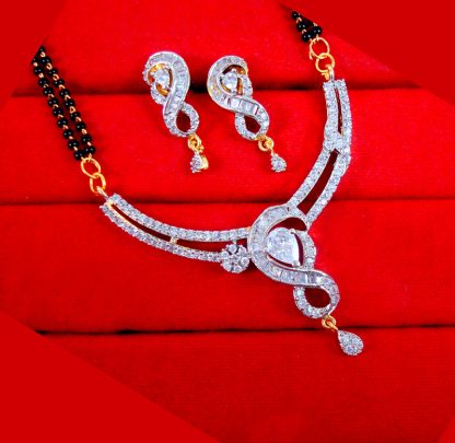 ZM22 Daphne Indian bollywood Zircon Mangalsutra Set Gift For Wife