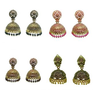 Daphne Fashion Bollywood Style Earrings Jhumka Party Wedding Events For Women