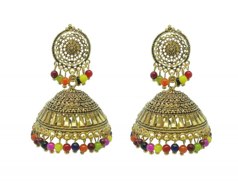 JM53 Daphne Fashion Bollywood Style Colourful Earrings Jhumka Party Wedding Events For Women