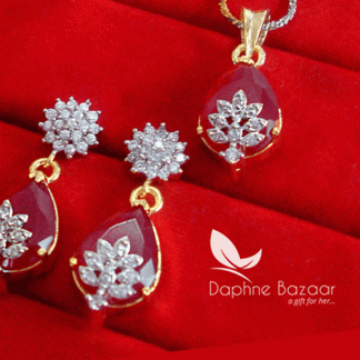 ZR72-Daphne-Ruby-Shades-Zircon-Designer-Pendant-Earrings-for-Gift-for-wife