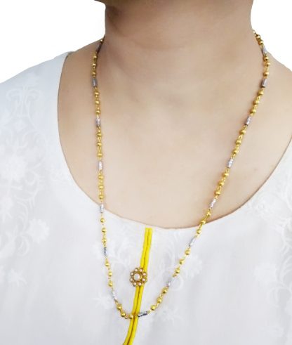 DR21 Daphne Funky Golden Silver Beads Chain For Women