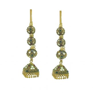 JM76 Daphne Indian Bollywood Earrings Jhumka Wedding Events For Women