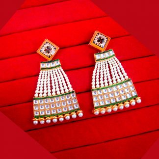DN11 Daphne Designer Pearls Danglers Ethnic Wear For Girls
