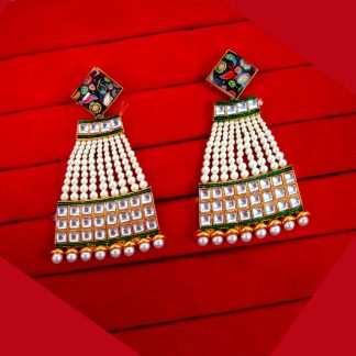 DN12 Daphne Designer Pearls Danglers Ethnic Wear For Girls