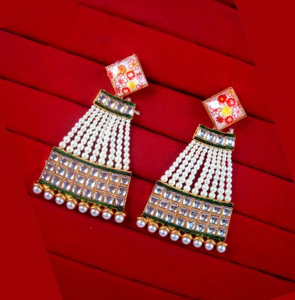 DN13 Daphne Designer Pearls Danglers Ethnic Wear For Girls
