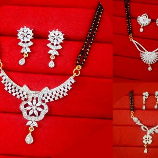 HC70980 Daphne Handmade Flora Mangalsutra Set For KarvaChauth Special