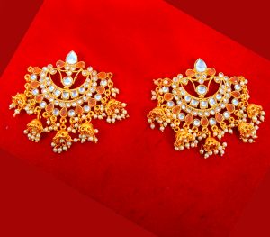 JM86 Daphne Gold Plated Ethnic Traditional Handmade Jhumki For Women