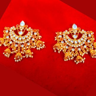 JM86 Daphne Gold Plated Ethnic Traditional Handmade Jhumki For Women